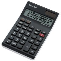 SHARP Calculatrice table EL-124 TWH, fonctionnement solaire/