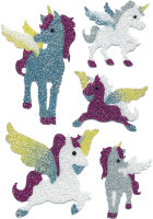 HERMA Sticker MAGIC licornes, Diamond glittery,