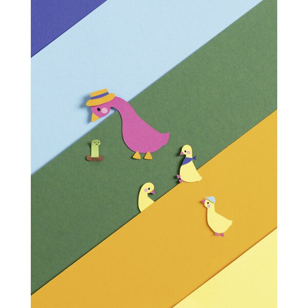 folia Fotokartonblock, 220 x 330 mm, farbig sortiert