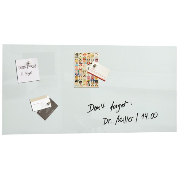 sigel Tableau magnétique en verre artverum,(L)910x(H)460mm