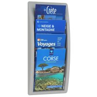 PAPERFLOW Présentoir mural Quick Blick, A4, argent