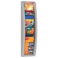 PAPERFLOW Porte-brochures mural Quick fit, 1/3 A4, noir