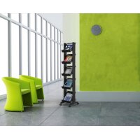 PAPERFLOW Porte-prospectus Corner easyDisplays, gris/noir