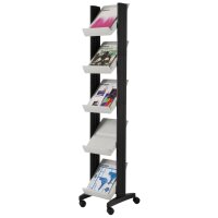 PAPERFLOW Porte-prospectus Corner easyDisplays, gris/noir