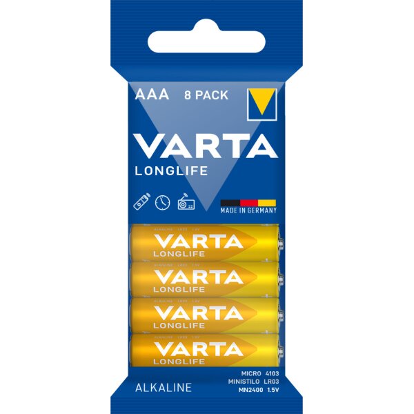 VARTA Pile alcaline Longlife, Micro AAA