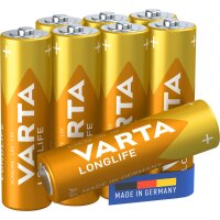 VARTA Pile alcaline LONGLIFE, Mignon AA