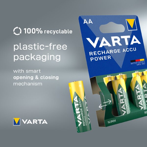 VARTA Pile NiMH Rechargeable Accu, Mignon (AA), 2 600 mAh