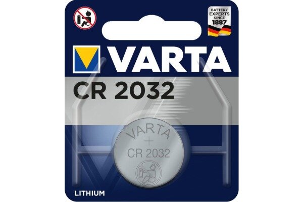 VARTA Knopfbatterie CR2032,3V 6032101401 230 mAh 1 Stück