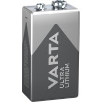 VARTA Pile au lithium Ultra Lithium, E-bloc (9V)