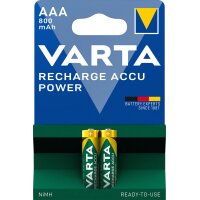 VARTA Pile NiMH Rechargeable Accu, Micro (AAA), 800 mAh