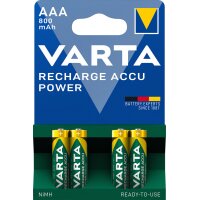 VARTA Pile NiMH Rechargeable Accu, Micro (AAA), 800 mAh
