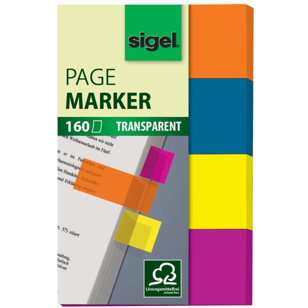 sigel Marque-page repositionnable Film, 50 x 20 mm