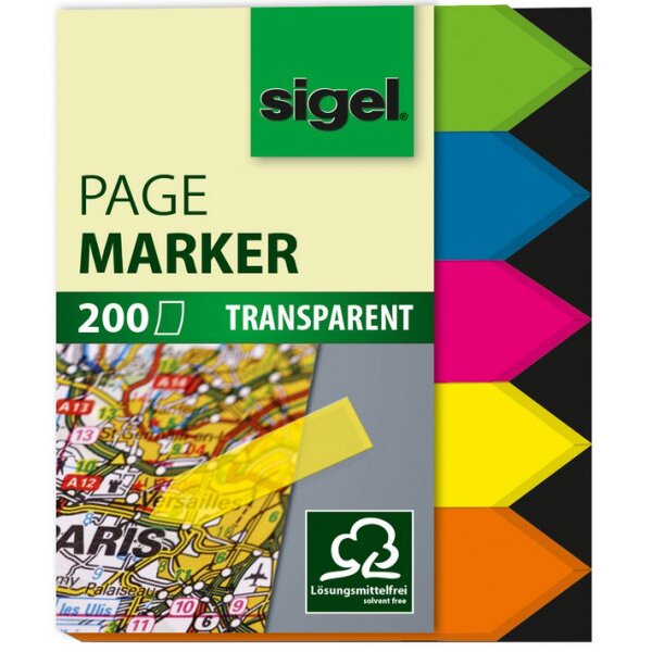 sigel Marque-page repositionnable Film, 50 x 20 mm