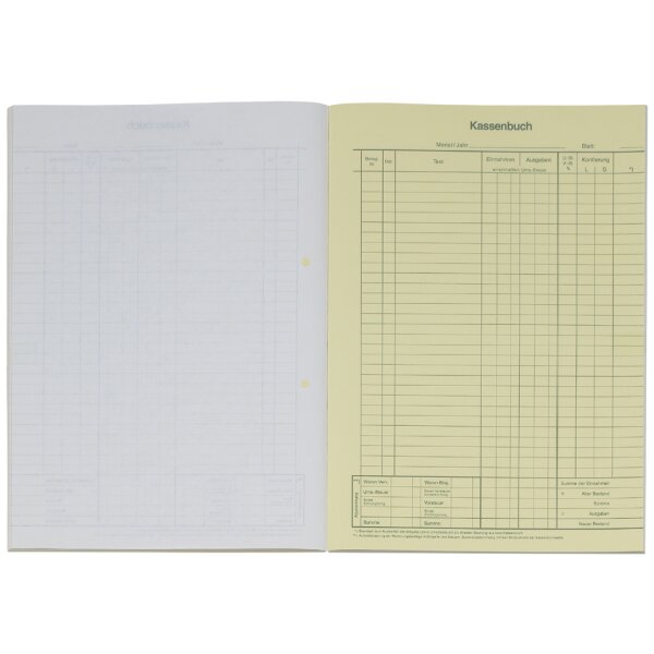 KÖNIG & EBHARDT Kassenbuch, DIN A4, Bruttoverbuchung