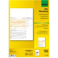 sigel Bankformular PC-SEPA-Überweisung, DIN A4