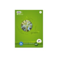 URSUS Collegeblock green A4 608570010 ligné, 70g,...