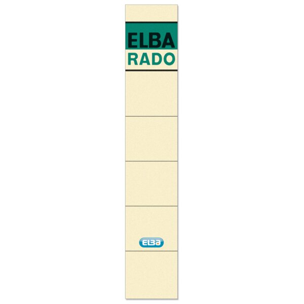ELBA Etiquette pour dos de classeur ELBA RADO - chamois