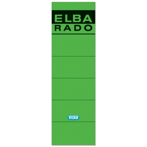 ELBA Etiquette pour dos de classeur ELBA RADO- jaune
