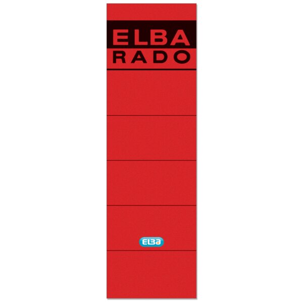 ELBA Etiquette pour dos de classeur ELBA RADO- rouge
