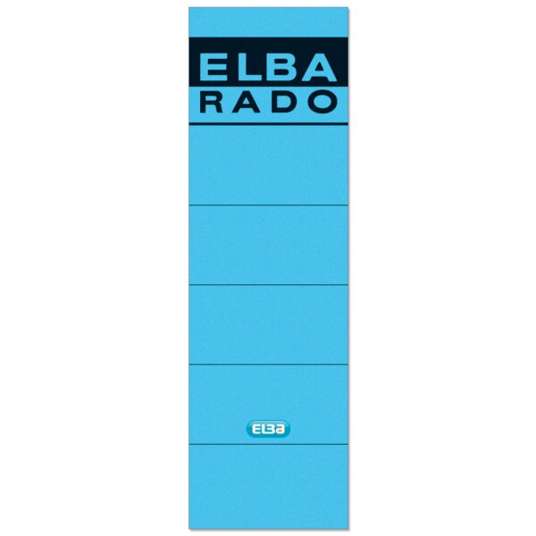 ELBA Ordnerr&uuml;cken-Etiketten "ELBA RADO" - kurz breit, blau