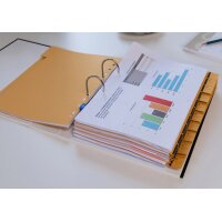 Oxford Intercalaire avec perforation, A4 extra large, gris