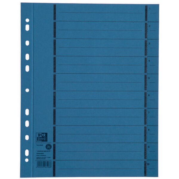 Oxford Intercalaire avec perforation, A4 extra large, orange