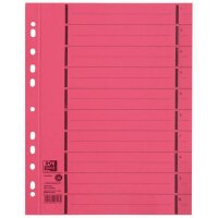 Oxford Intercalaire avec perforation, A4 extra large, rouge