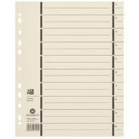 Oxford Trennblätter mit Perforation, DIN A4, chamois