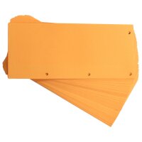 Oxford Trennstreifen Duo, aus Karton, 240 x 105 mm, orange