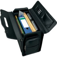 Alassio Valise pour pilotes VERONA, cuir, noir