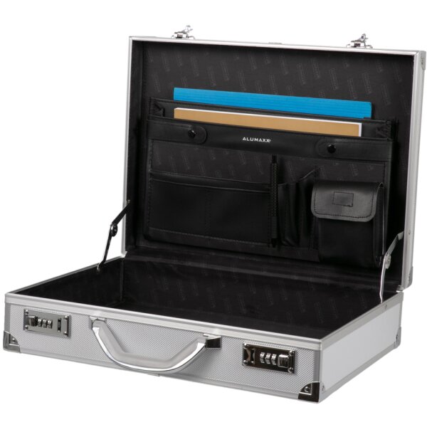 ALUMAXX Attaché-Koffer "OCTAN", Aluminium, silber