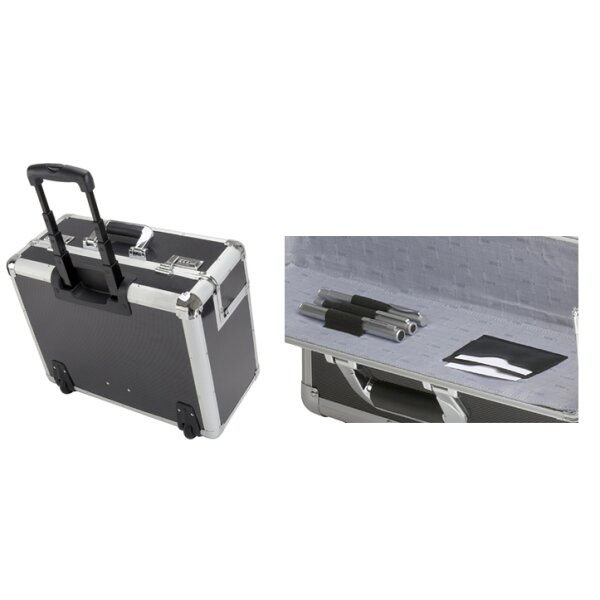 ALUMAXX Pilotenkoffer "CARBON", Aluminium, silber carbon