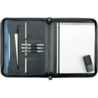 Alassio Conférencier MILANO, A4, cuir, noir