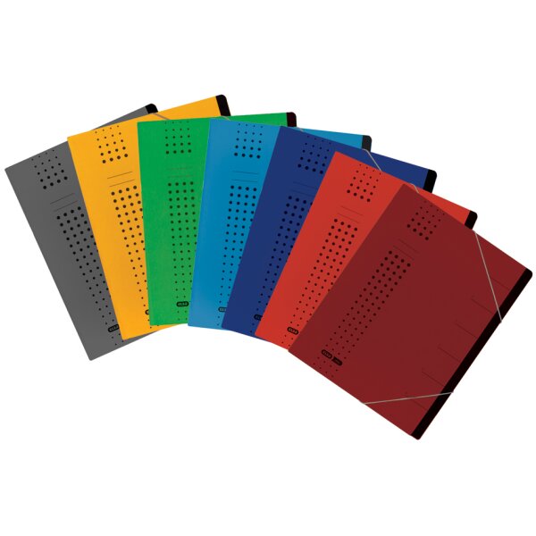 ELBA chic-Ordnungsmappe, Karton, A4, Fächer 1-7, bordeaux