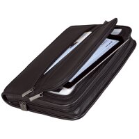 Alassio Ringbuchmappe "CARPO", A4, Nappaleder, schwarz