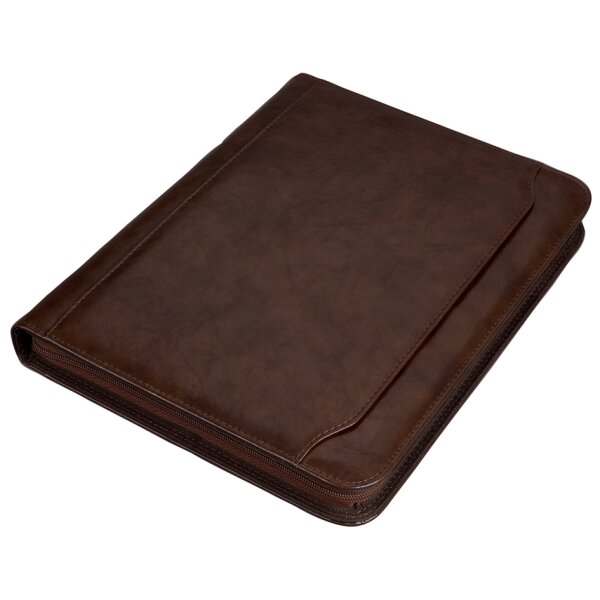 Alassio Serviette classeur MASSA, A4, similicuir, marron