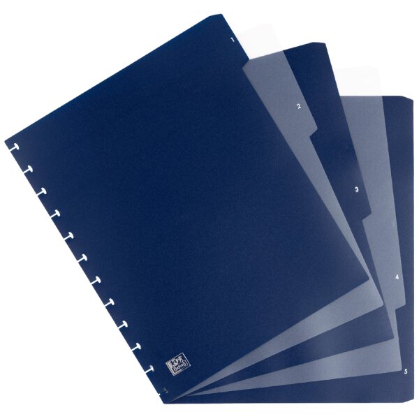 Oxford Intercalaires vario-zipp, 5 touches, 245 x 316 mm