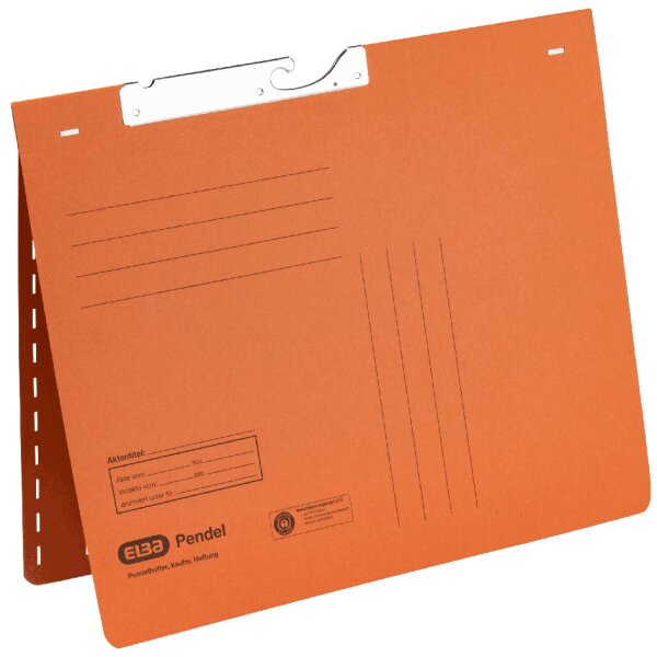 ELBA Pendelhefter, DIN A4, Manilakarton, 250 g qm, orange