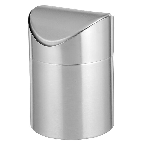 Esmeyer Tisch-Abfallbehälter SWING, aus Edelstahl 18 10