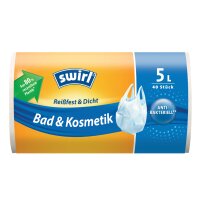 swirl Sac poubelle à poignée, 5 litres,...