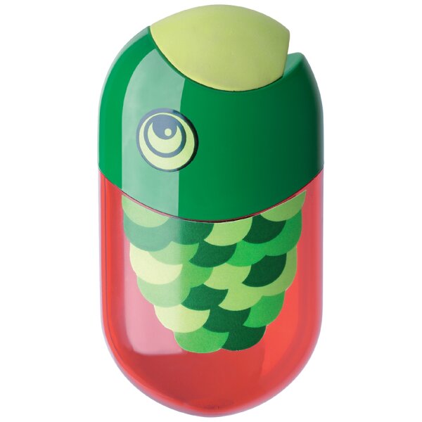 FABER-CASTELL Taille-crayon double poisson, rouge/vert