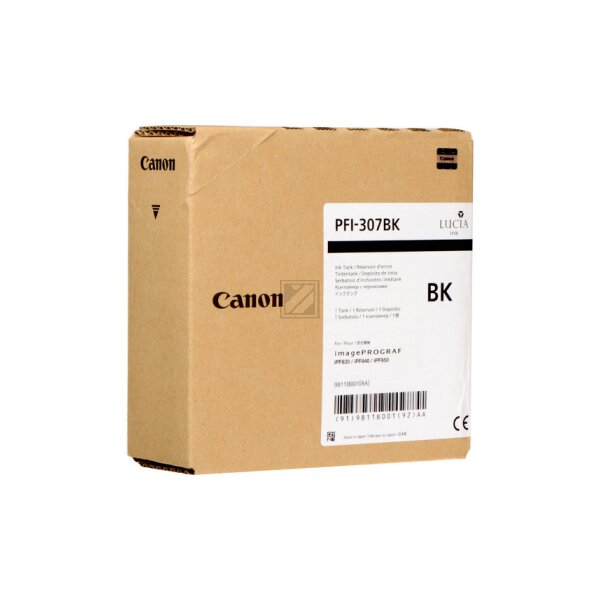 CANON Tintenpatrone schwarz PFI307BK iPF 830 840 330ml