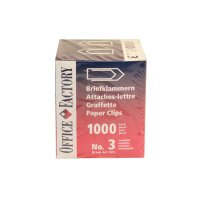 SMART OFFICE Trombones No.3 1013 nickelées, 28mm...