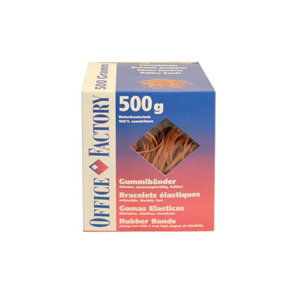 SMART OFFICE Bande élastiques 90x3mm 605533 marron, ø60mm 500g
