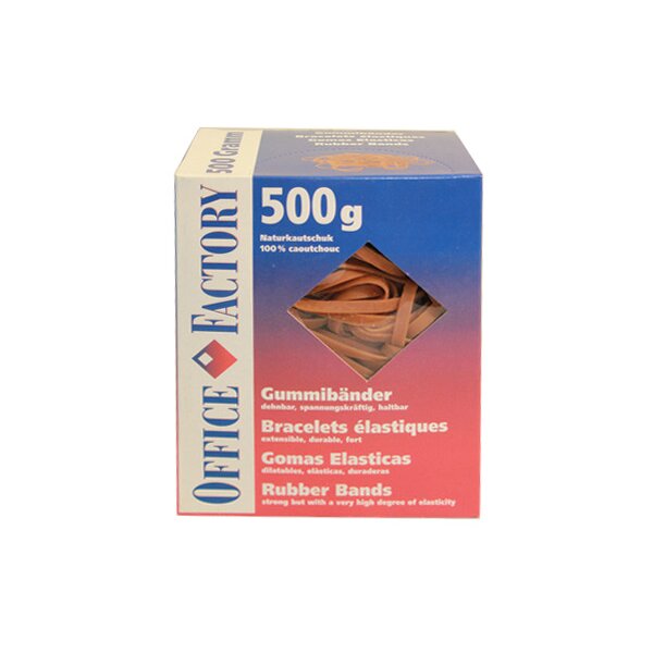 SMART OFFICE Bande élastiques 150x6mm 605568 marron, ø100mm 500g