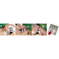 WEDO Rechtecklupe mit LED-Beleuchtung, transluzent-rot