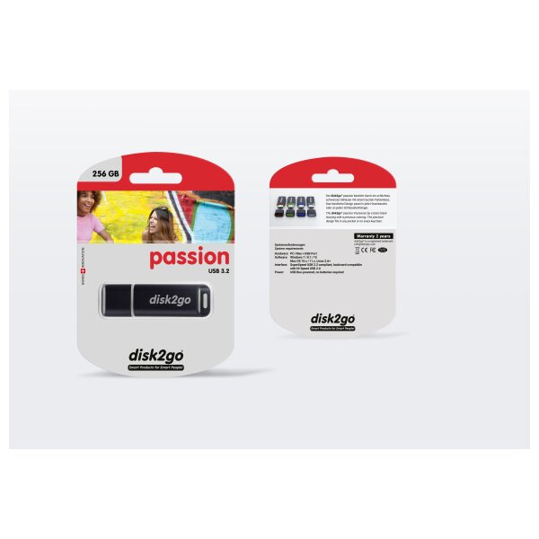 DISK2GO USB-Stick passion 3.0 256GB 30006499 USB 3.0
