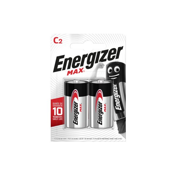 ENERGIZER Piles Max C 1.5V E302306701 2 pcs.