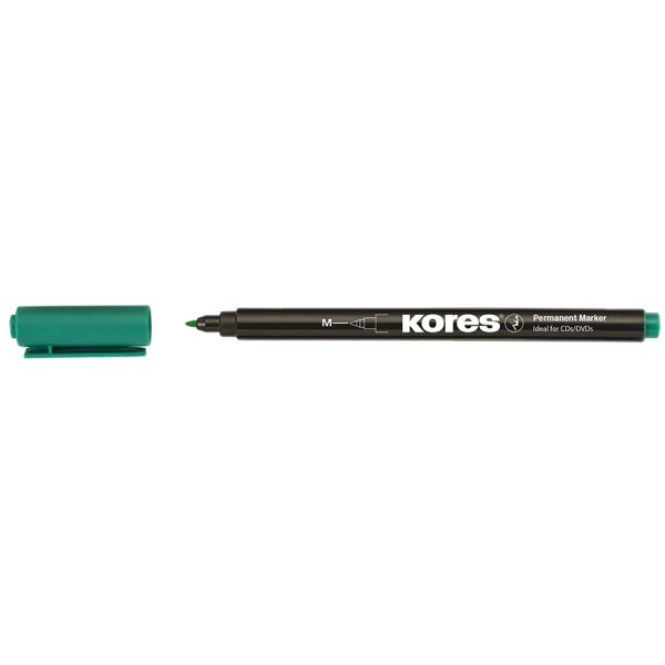 Kores Permanent-Marker "K MARKER FINE", M, gr&uuml;n