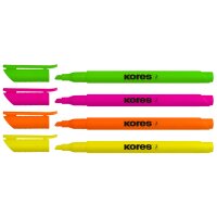 Kores Surligneur Pen, pointe biseautée: 0,5 - 3,5...